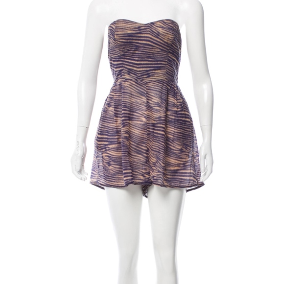Zimmermann Dreamer Strapless Playsuit - Picture 1 of 11